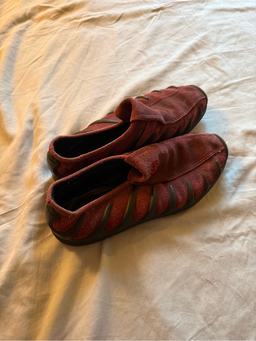 Ecco Women's Slip-On Shoes in Burgundy Red